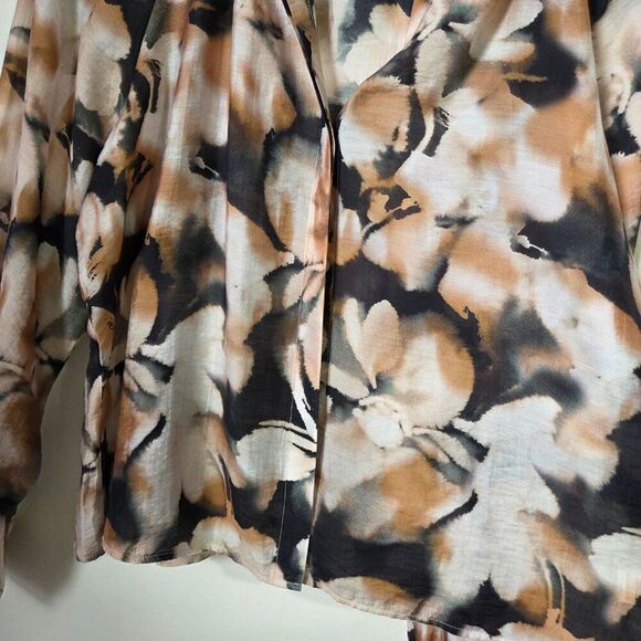 NWOT CLOTH AND STONE PRINTED CHINESE COLLAR BUTTON DOWN TOP SIZE L - Picture 7 of 16